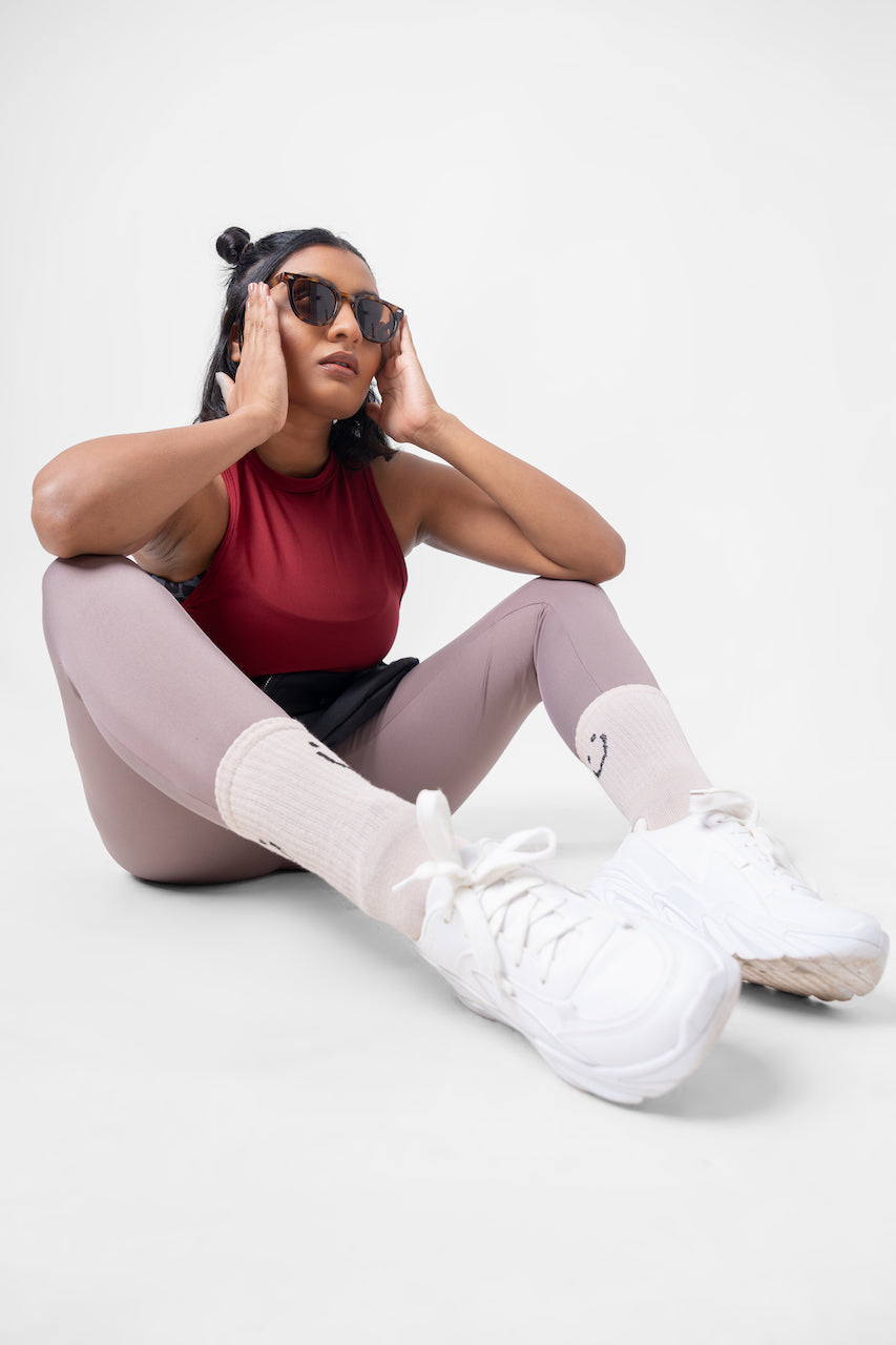 Smiley Socks - White