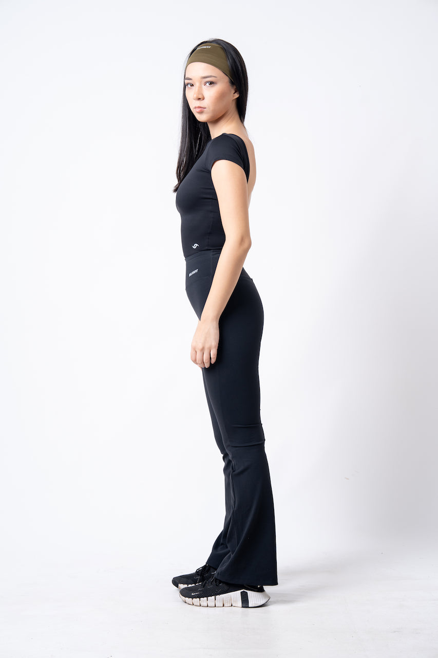 Leia Flared Legging - Black