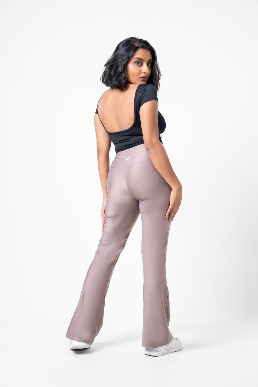 Leia Flared Legging - Brown