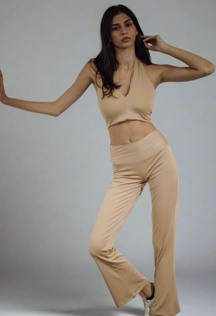 Entropy Flare Legging Camel