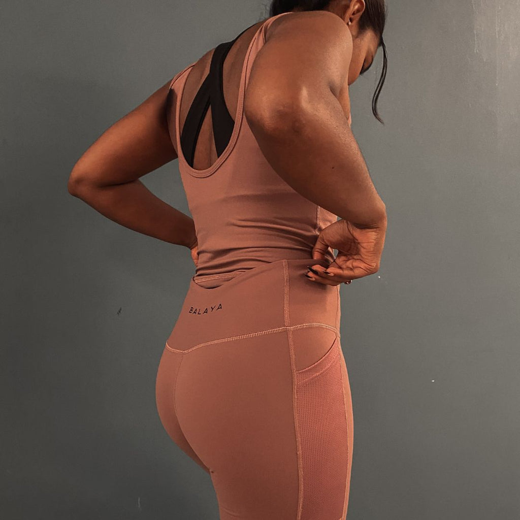 Pocket Bike Shorts - Dusty Pink