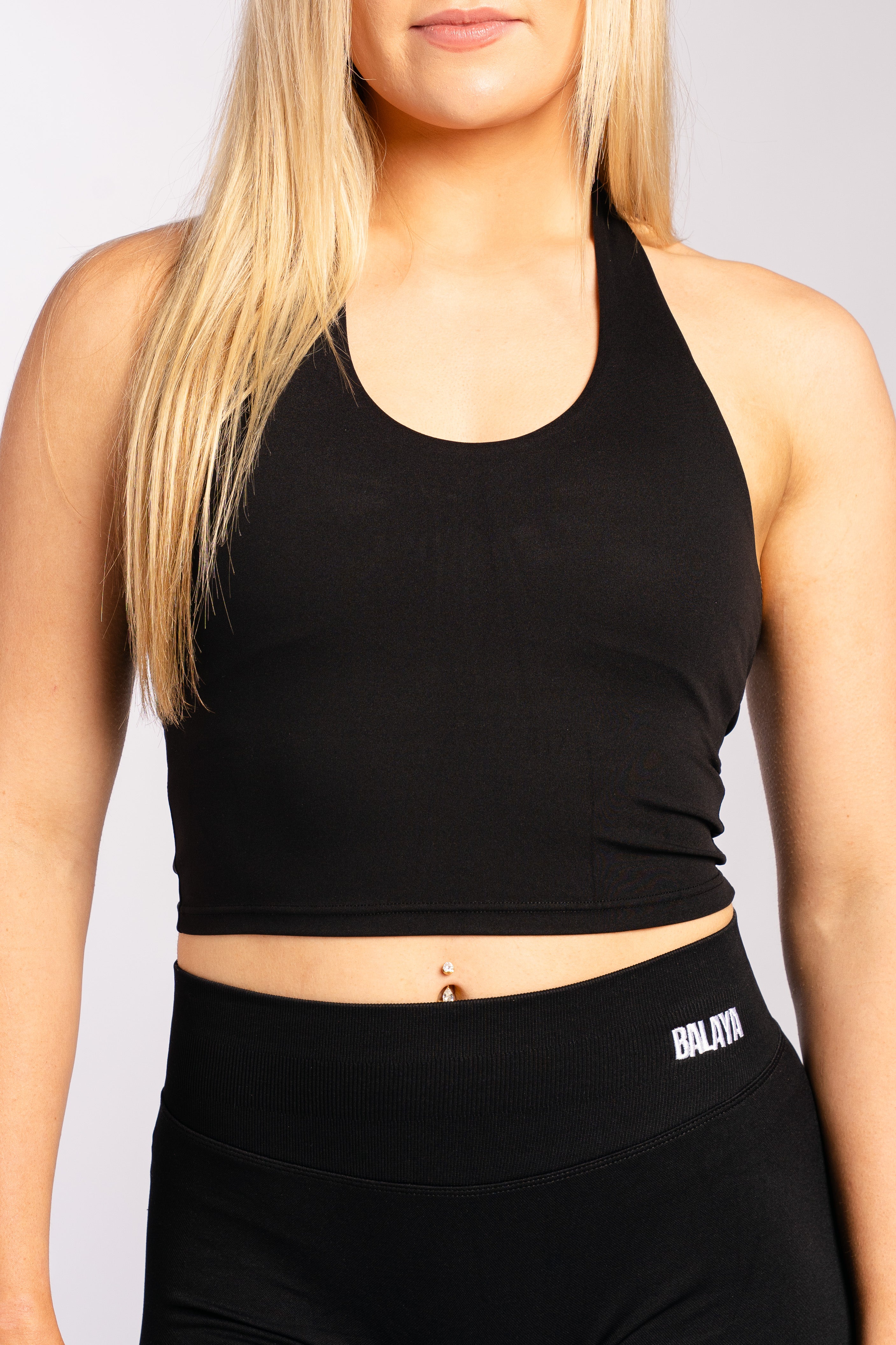 Isla Halter Top - Black