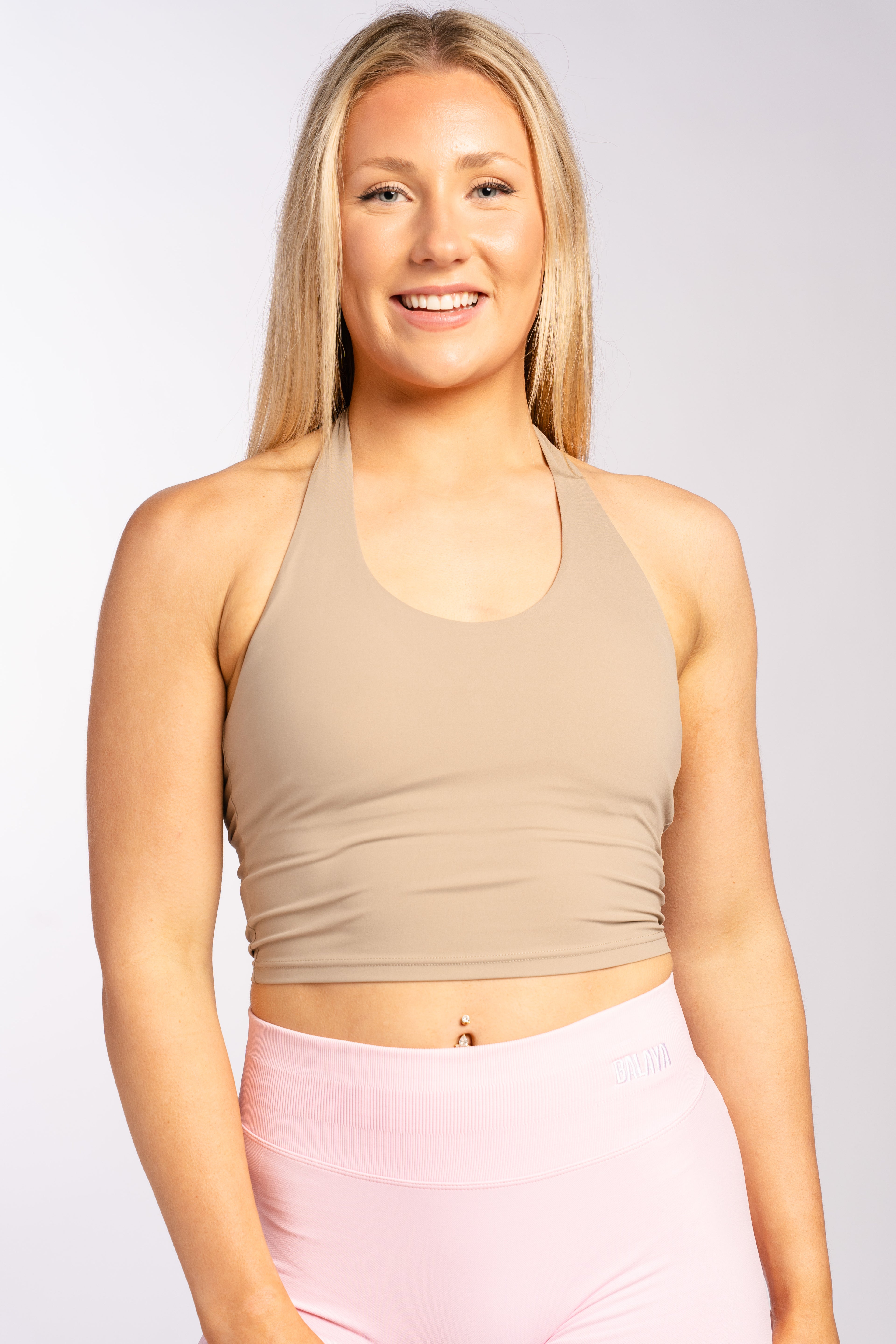 Isla Halter Top - Beige