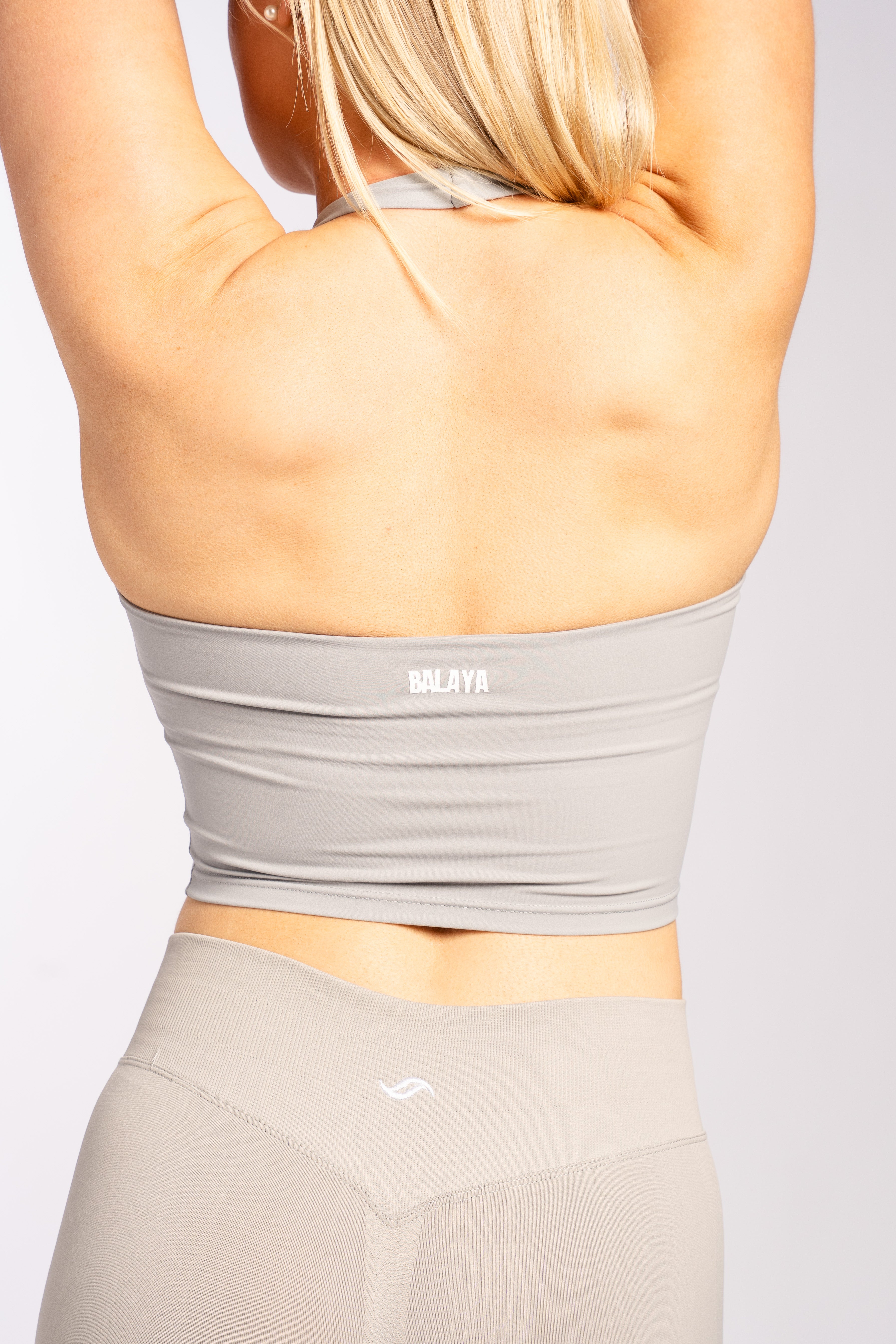 Isla Halter Top - Light Grey