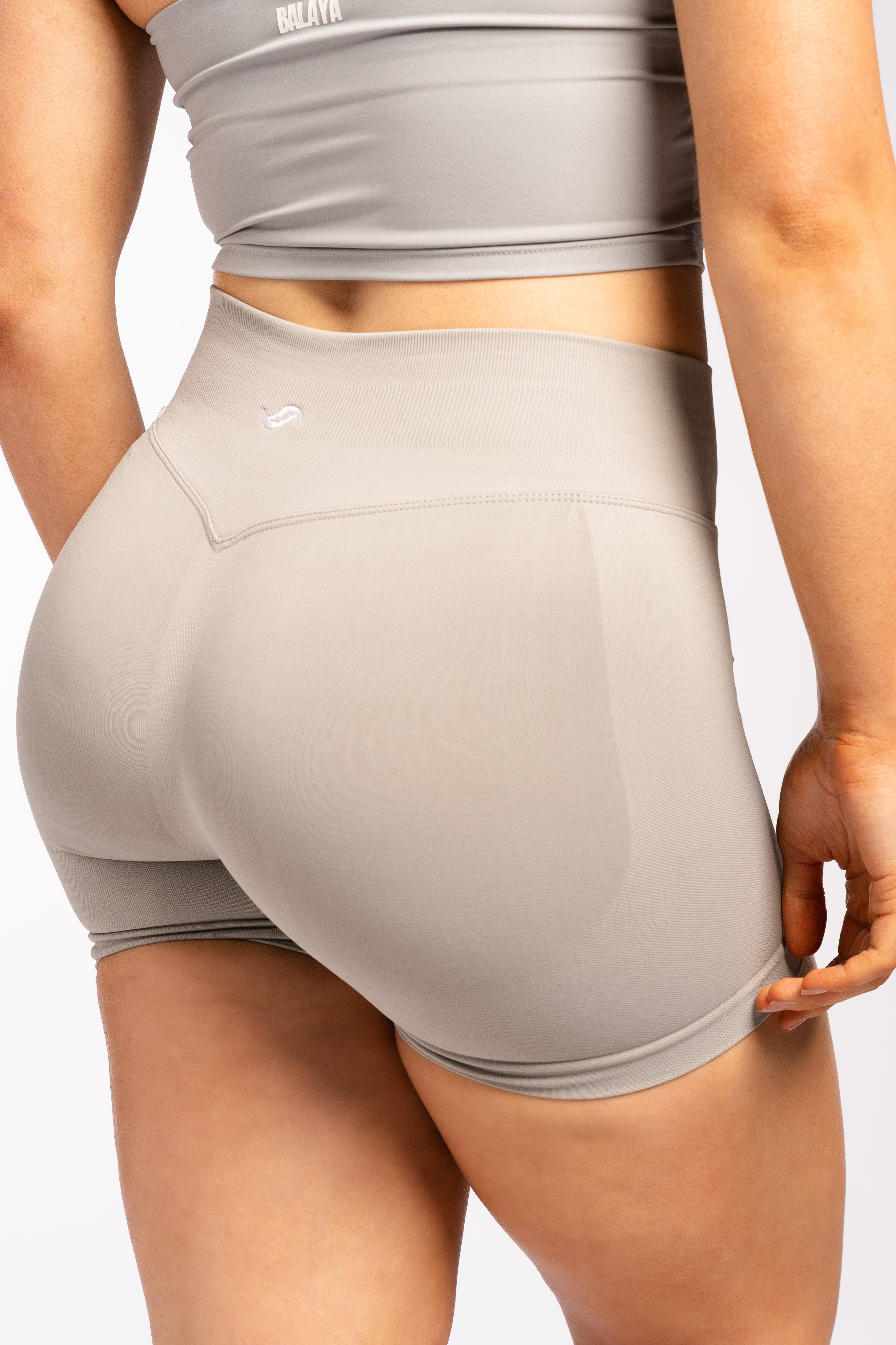 Aeris Booty Shorts - Beige