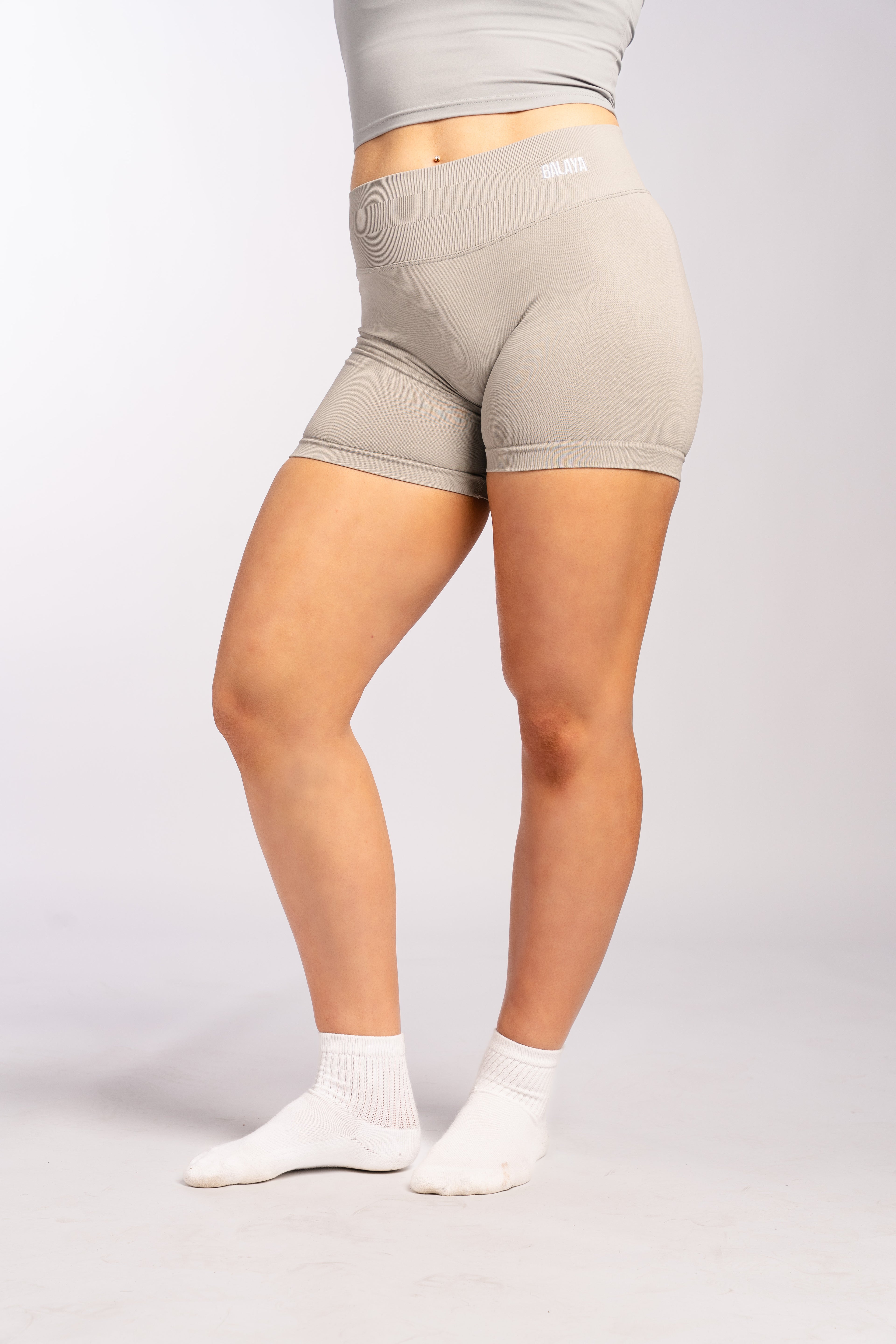 Aeris Booty Shorts - Beige