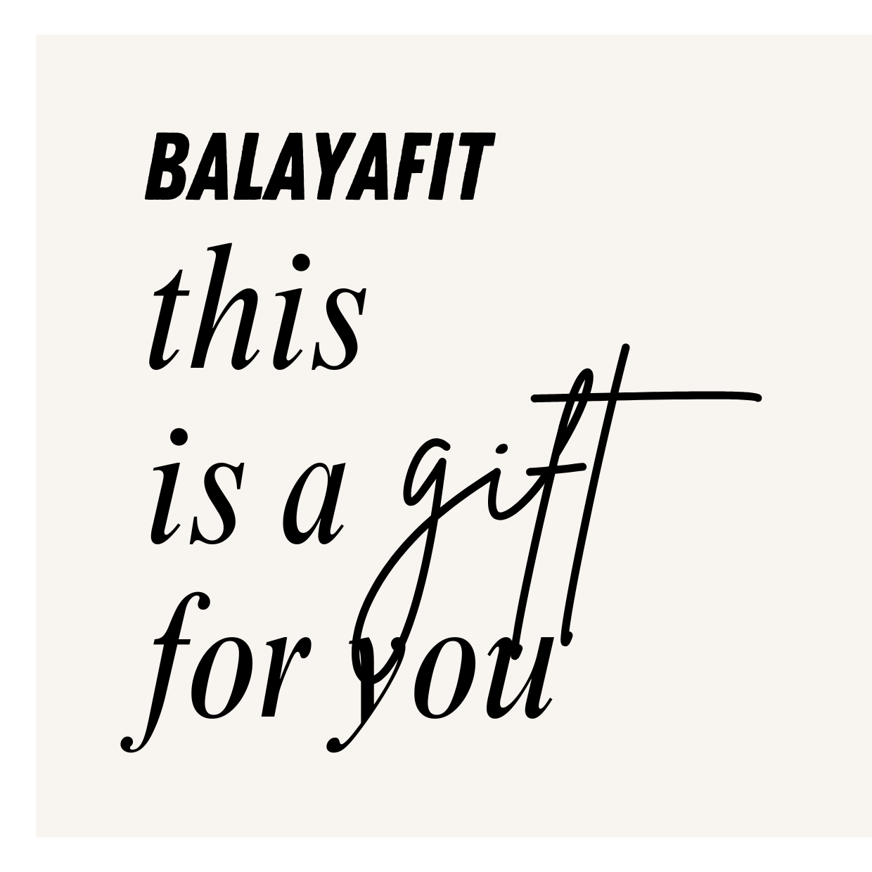 Gift Card from Balaya Fit