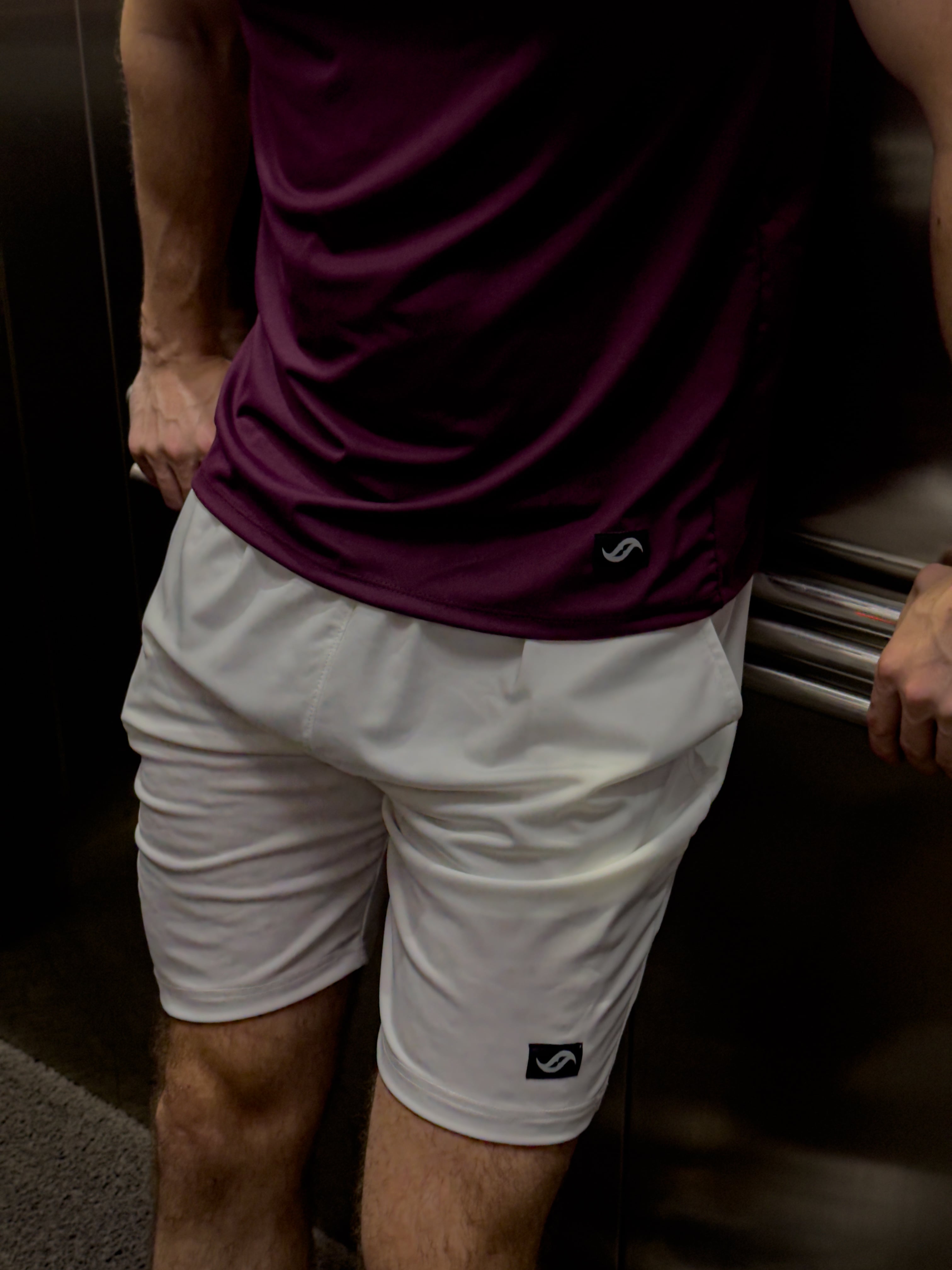 Men’s Active Shorts - White