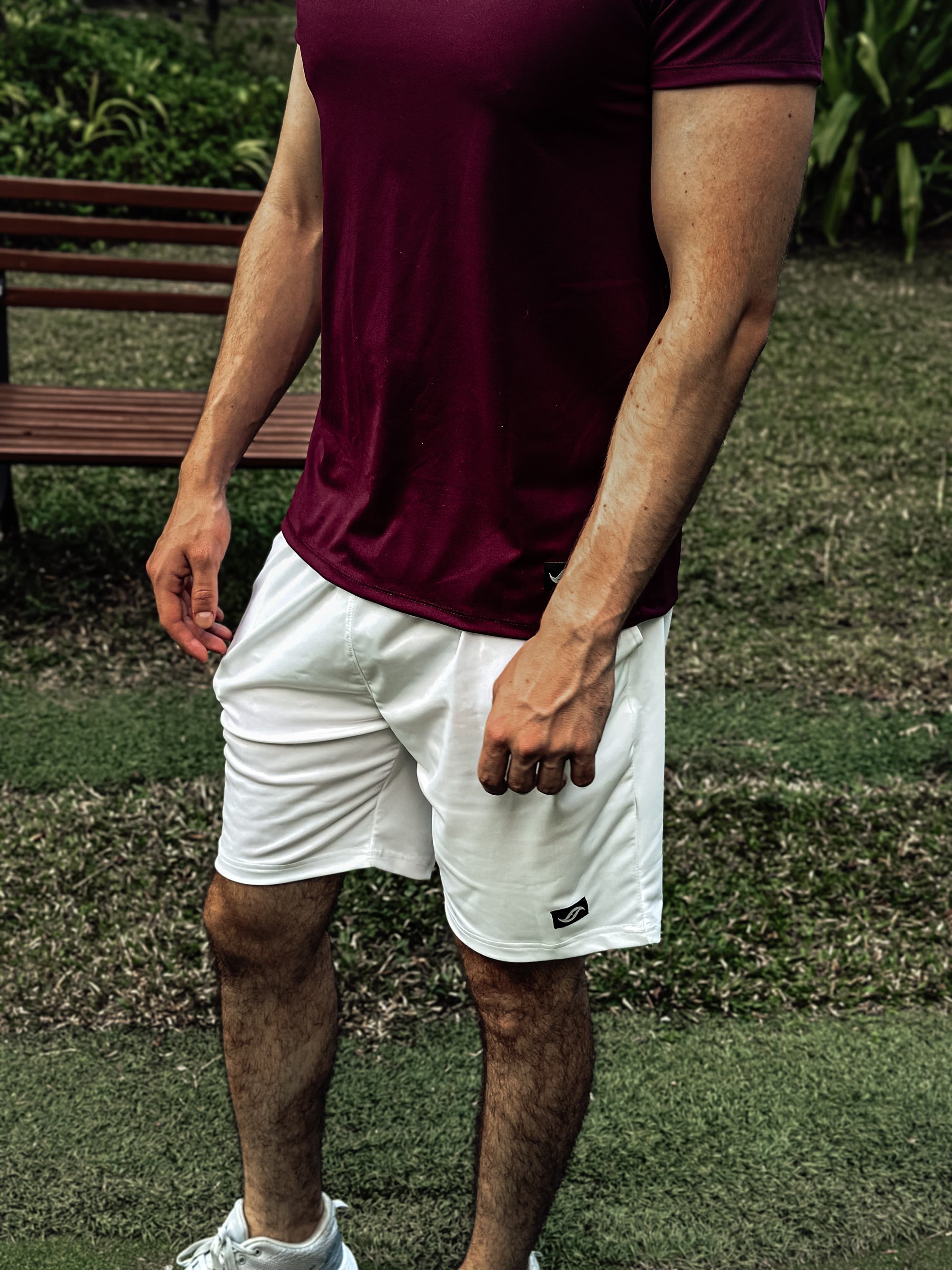 Men’s Active Shorts - White