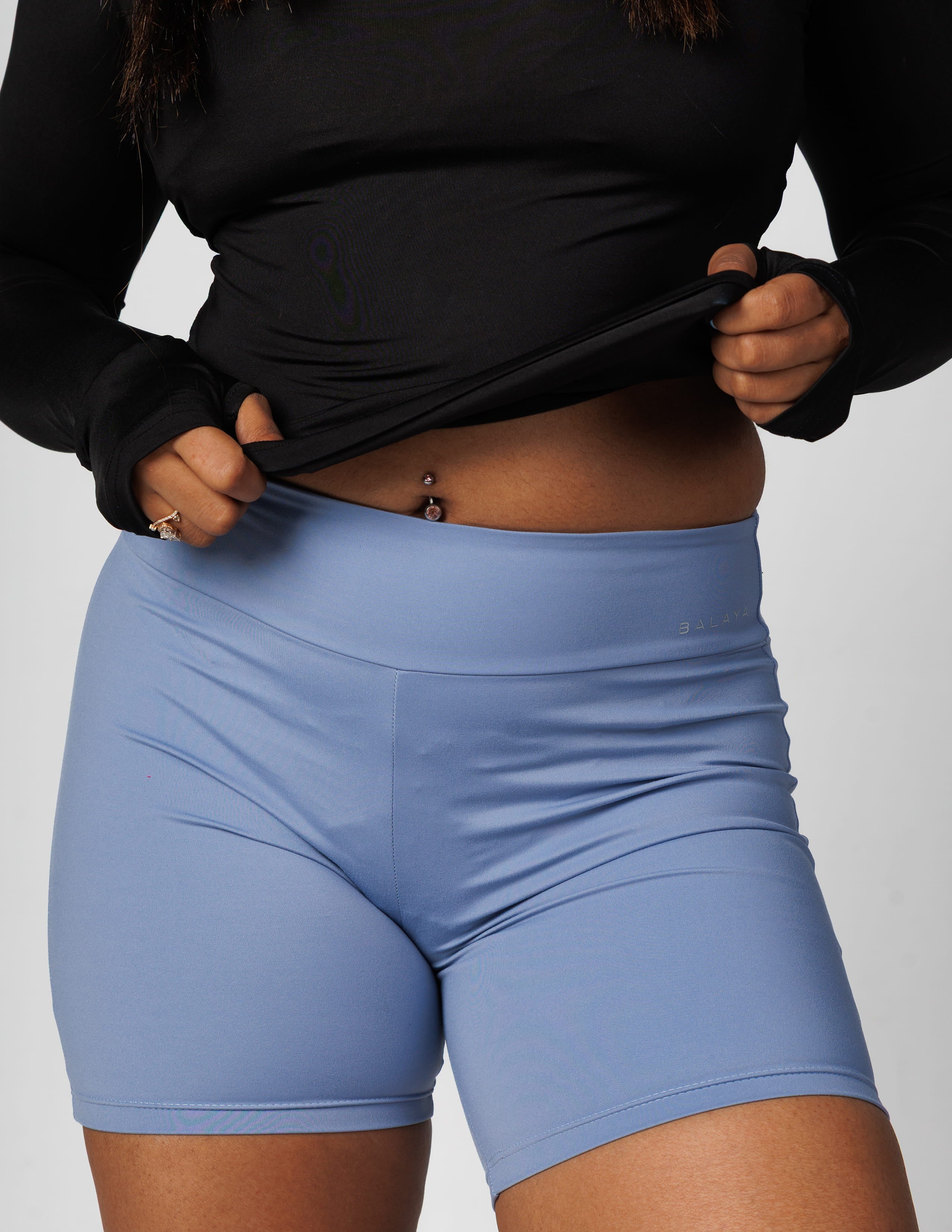 Blue Scrunch Short - Sporty & Hot