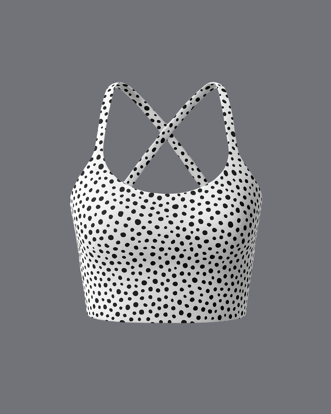 White Leopard Sports Bra
