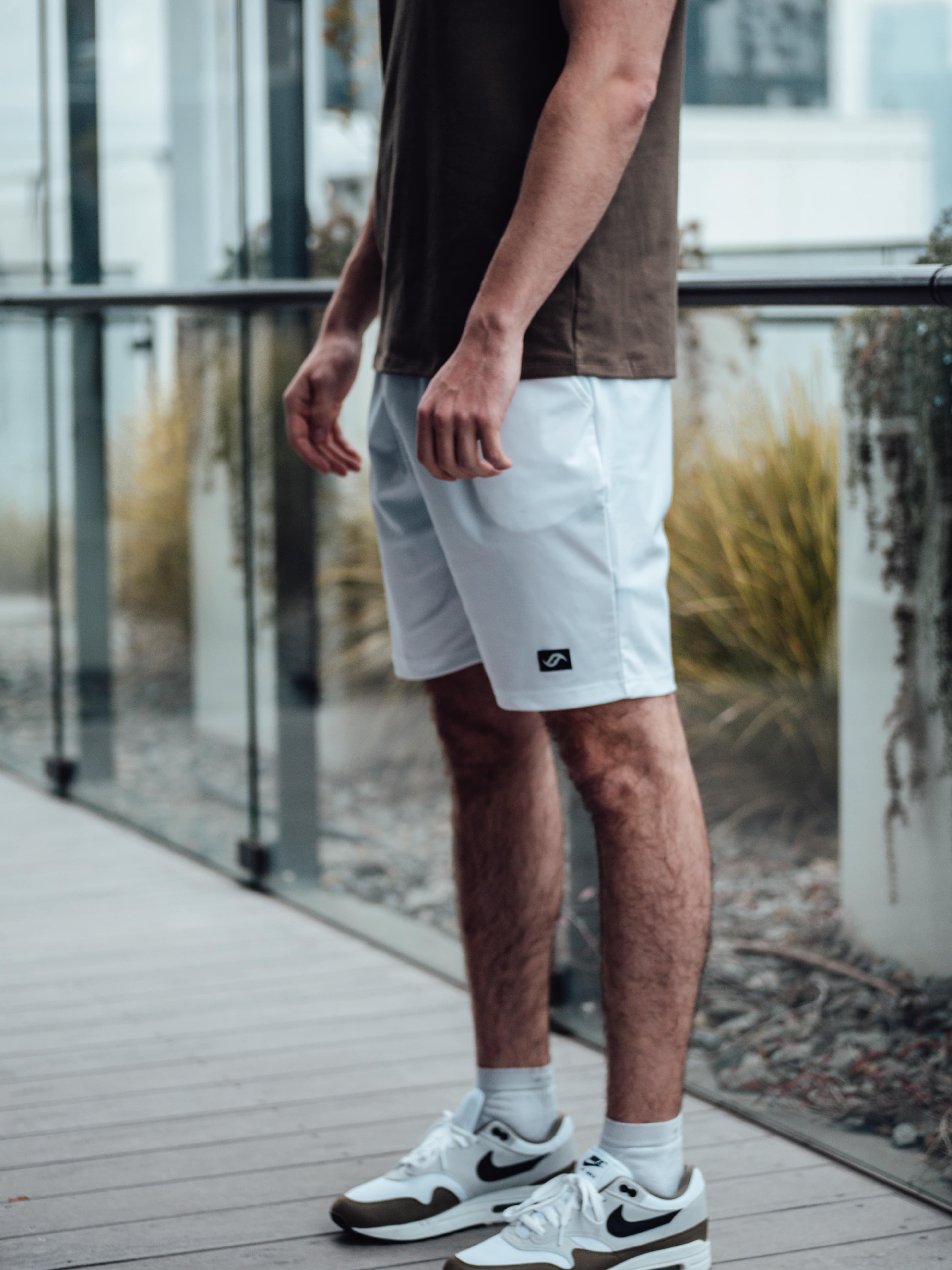 Men’s Active Shorts - White