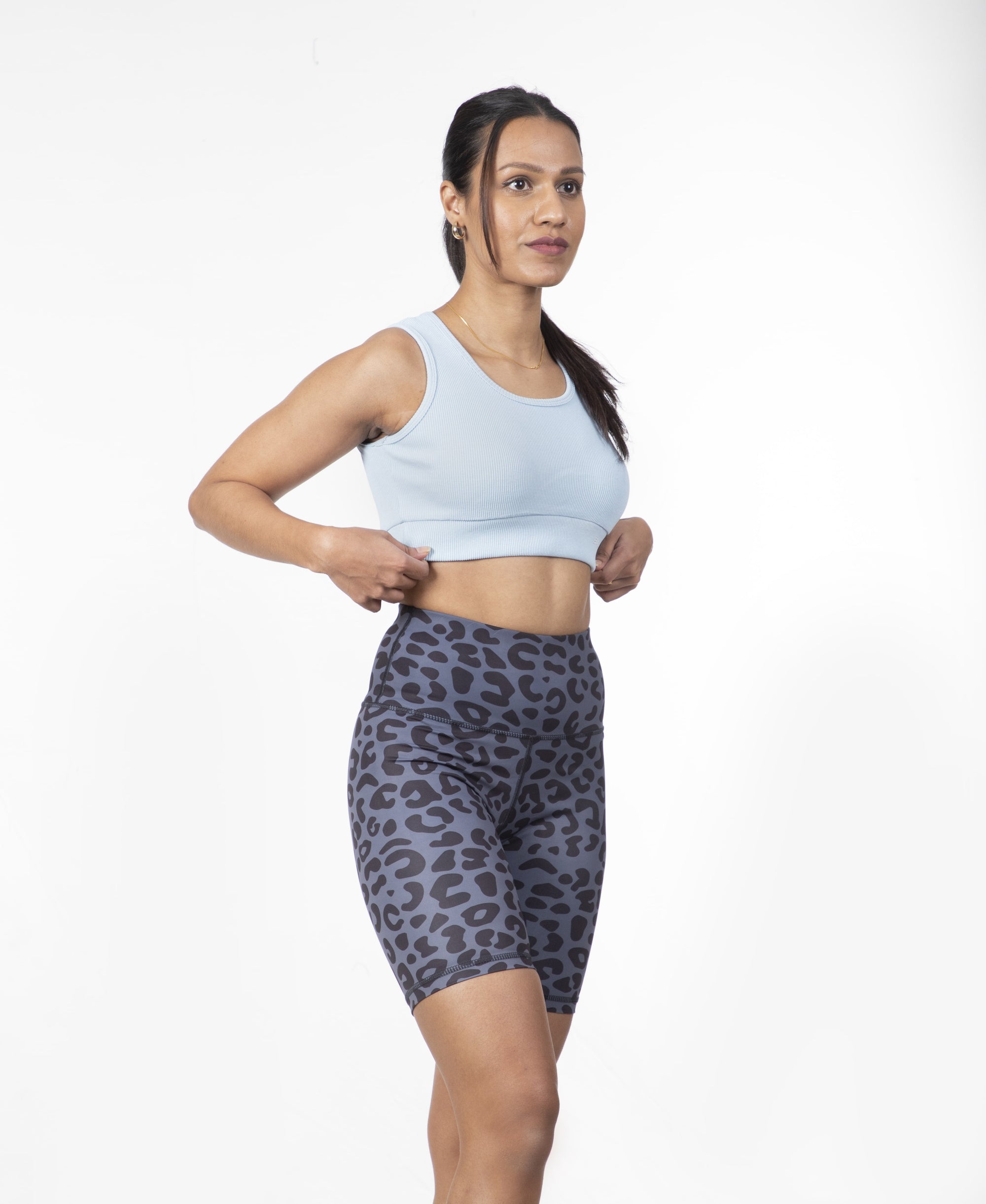 Ribbed Bra - Light Blue