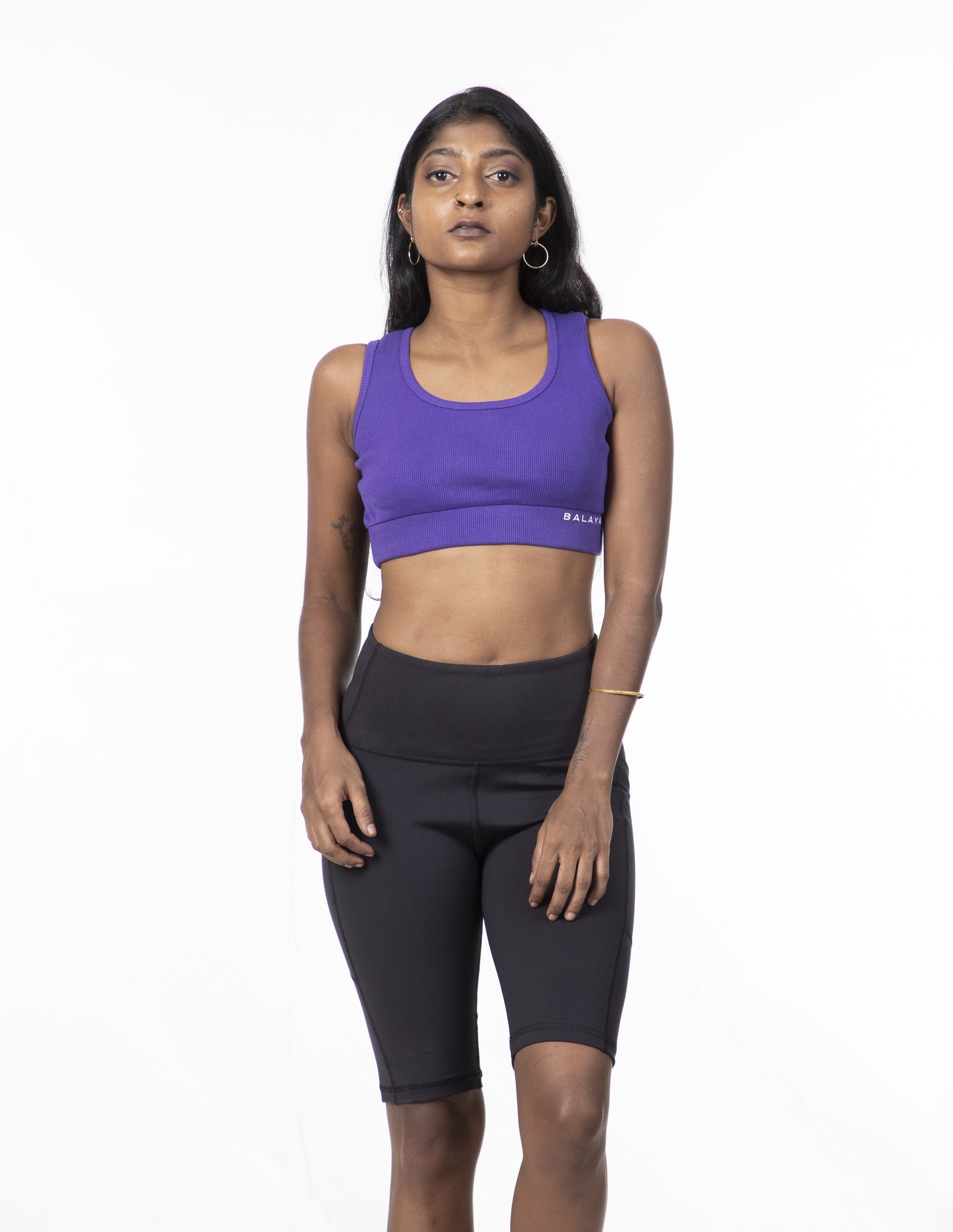 Ribbed Bra - Purple